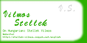 vilmos stellek business card